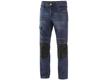 Kalhoty jeans NIMES I, pánské, modro-černé, vel. 62