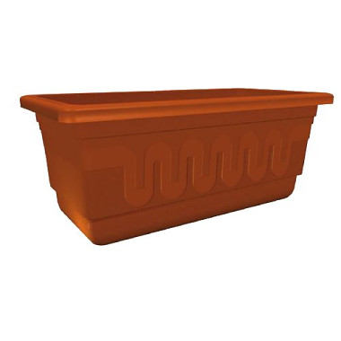 Plastkon Samozavlažovací Truhlík FANTAZIE teracota - 40 x 19 x 18 cm