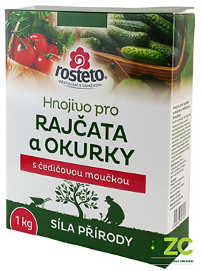 hnojivo ROSTETO s čedičovou moučkou na rajčata, okurky 1kg