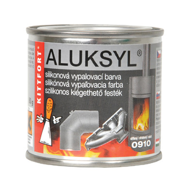 Aluksyl vypalovací silikonová žáruvzdorná barva 400g černá 0199