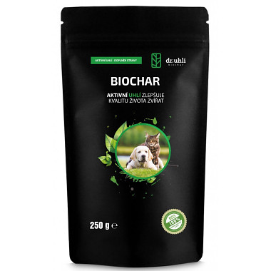 DR UHLI Biochar Aktivní uhlí pro zvířata Prášek 250g