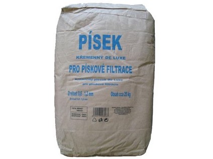 písek do filtrace 25kg, zrnitost 0,6-1,2mm VODNÁŘ