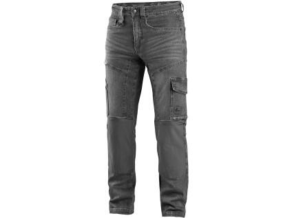 Kalhoty jeans CXS ALBI, pánské, šedé, vel. 48