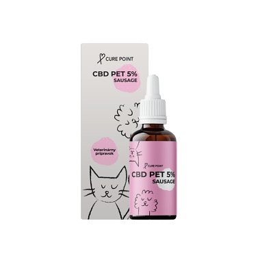 Cure Point CBD PET 5% Olej pro psy Sausage 10ml