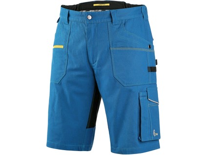 Working shorts CXS STRETCH, Men´s, bright blue - black, size: 68