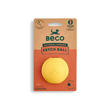 Beco Fetch Ball Hračka pro psy žlutá 6,5cm