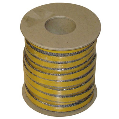 šňůra izolační 10x4mm (500°C) lepicí  (25m)